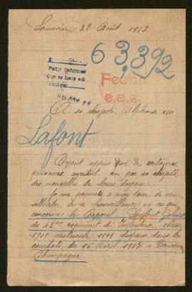 Expediente de Gabriel Lafont