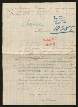 Expediente de Jules Chaine