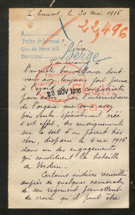 Expediente de Emile Célestin Berge
