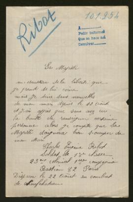 Expediente de Charles Eugène Ribot