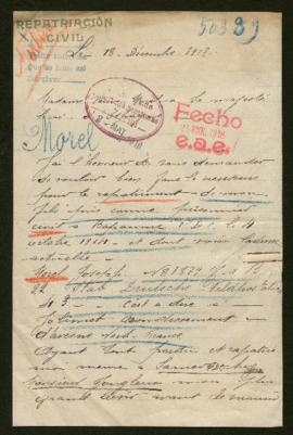 Expediente de Joseph Morel