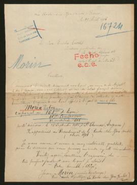 Expediente de Victor Morin