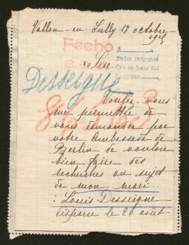 Expediente de Louis Desseigne