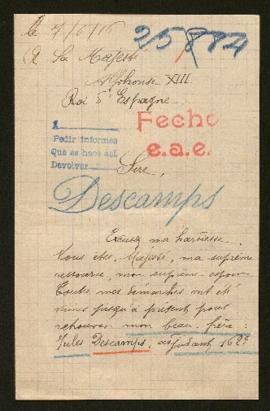Expediente de Jules Descamps