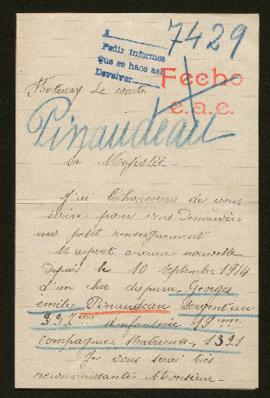 Expediente de Georges Émile Pinaudeau