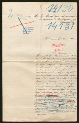 Expediente de Maurice Benoot Verboryh y de Léon Santy Benoot