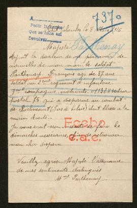 Expediente de François Parthenay