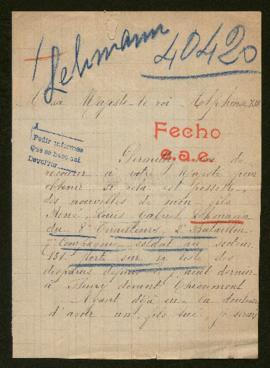 Expediente de René Louis Gabriel Lehmann