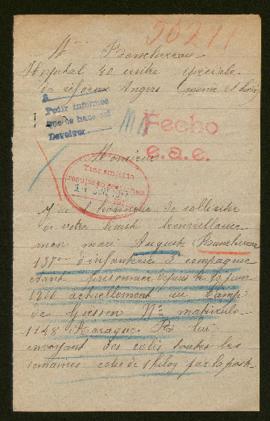 Expediente de Auguste Branchereau