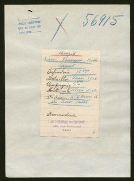 Expediente de Desiré Choizit