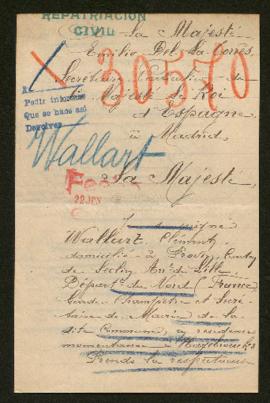 Expediente de la familia Wallart Pentrie