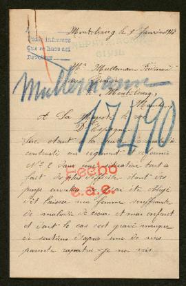 Expediente de madame Ferdinand Mulleman
