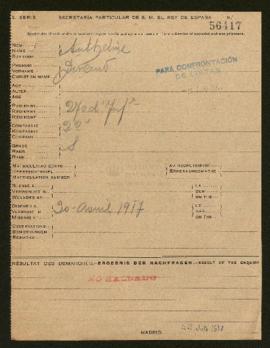 Expediente de Durand Anthelme