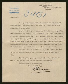 Expediente de R. M. Loosemore