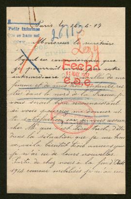 Expediente de la familia de Adolphe Lézy