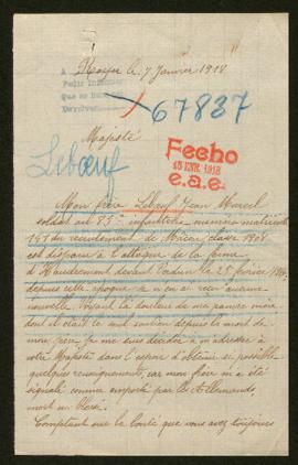 Expediente de Jean Marcel Leboeuf