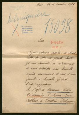 Expediente de Victor Delvinquière
