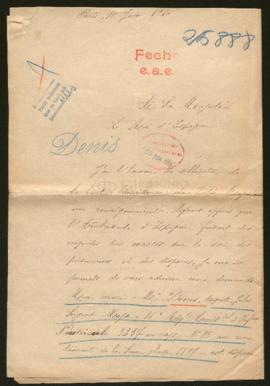 Expediente de Auguste Jules Denis