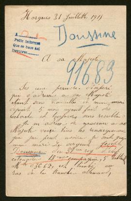 Expediente de Joseph Doussine