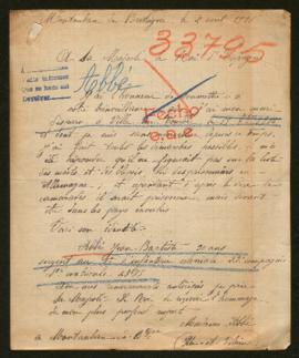 Expediente de Jean Baptiste Abbé