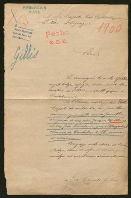 Expediente de Jacques Gillis e hijo