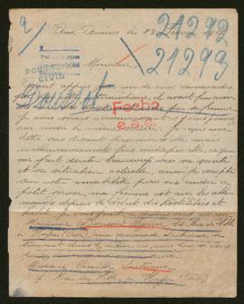 Expediente de madame Doussot Leguire y Camille Dutriaux