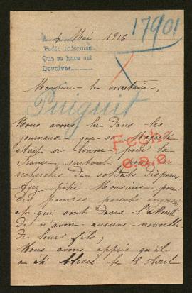 Expediente de Jean Baptiste Puiguet