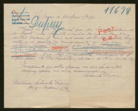 Expediente de Joseph Dupuy