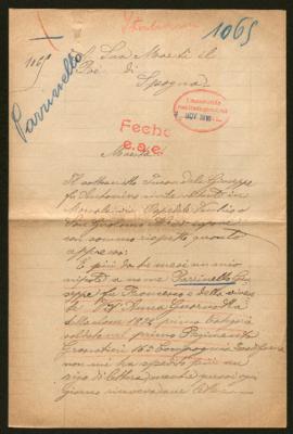 Expediente de Giuseppe Parrinello