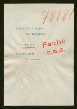 Expediente de Emile Eugène Beslin