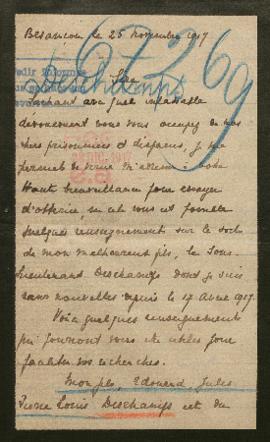 Expediente de Edouard Jules Pierre Louis Deschamps