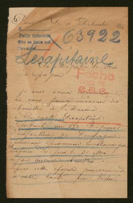 Expediente de Auguste Lecapitaine