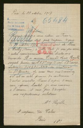 Expediente de Edmond Louis Payelle
