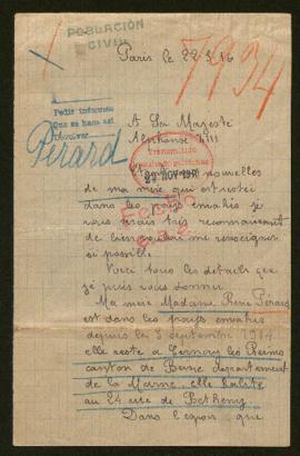 Expediente de madame René Pérard