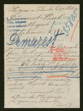 Expediente de Valentine Démarest Pinet