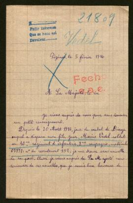 Expediente de Jean Marius Vedel