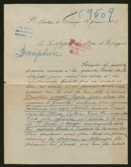 Expediente de Joseph Eugène Jean Dauphin