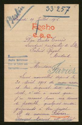 Expediente de François Marius Favier