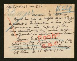 Expediente de Eugène Marie Lemur