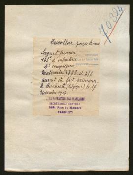 Expediente de Georges Laurent Descollar