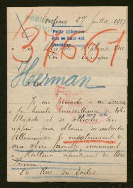 Expediente de la familia Herman Debels