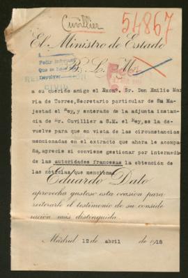 Expediente de Josephine Marie Cuvillier Jacob