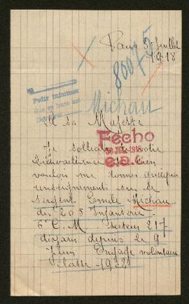 Expediente de Emile Michau