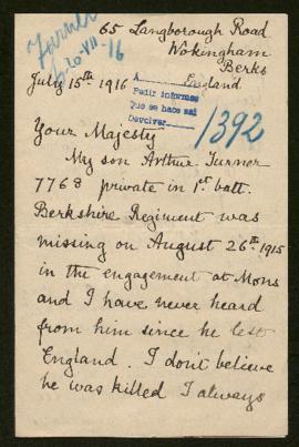 Expediente de Arthur Turner