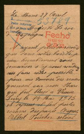 Expediente de Auguste Albert Foûcher