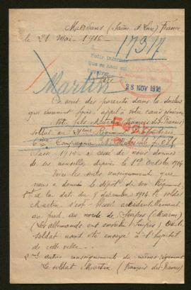 Expediente de François Martin