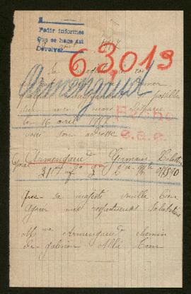 Expediente de Germain Célestin Armengaud