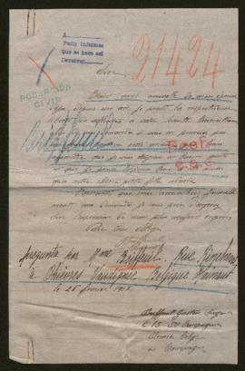 Expediente de la familia de Gaston Briffeuil