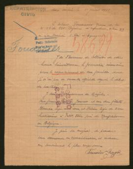 Expediente de la familia Fouassier-Juseret