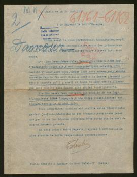 Expediente de Jules Damour y Paul Godignon